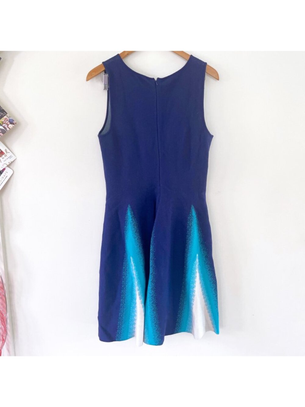 Issa Spray Paint Dress, Size Large - Picture 3 of 7